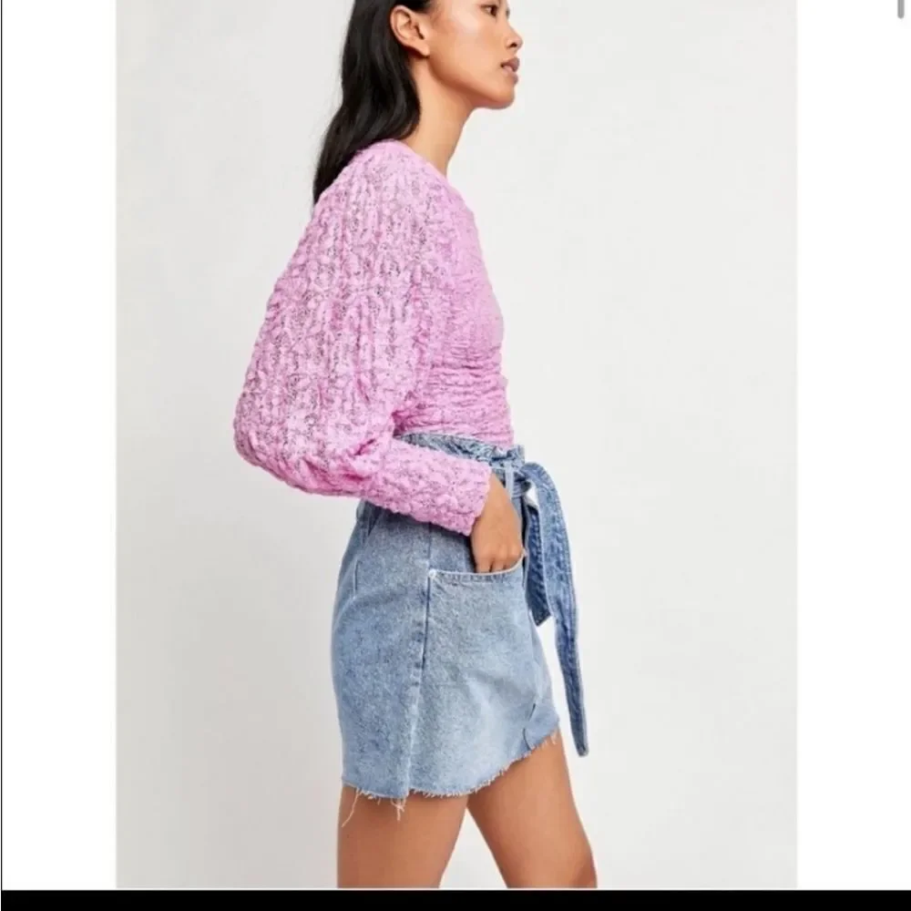 NWOT Free People Tea Time Shirt PINK